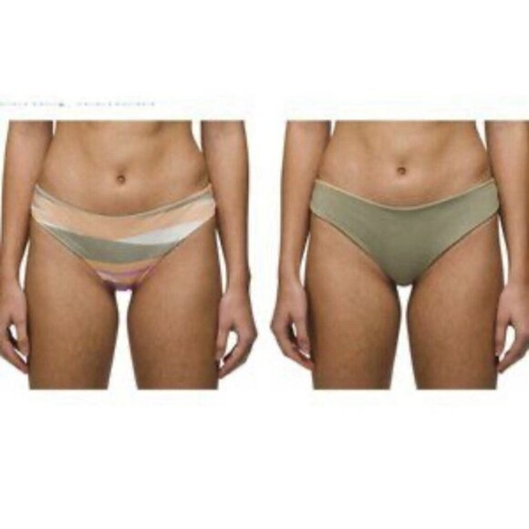 Prana Gemma Reversible Bottoms Women's Small Waves Swim Bikini Beach Vacation - Picture 2 of 7